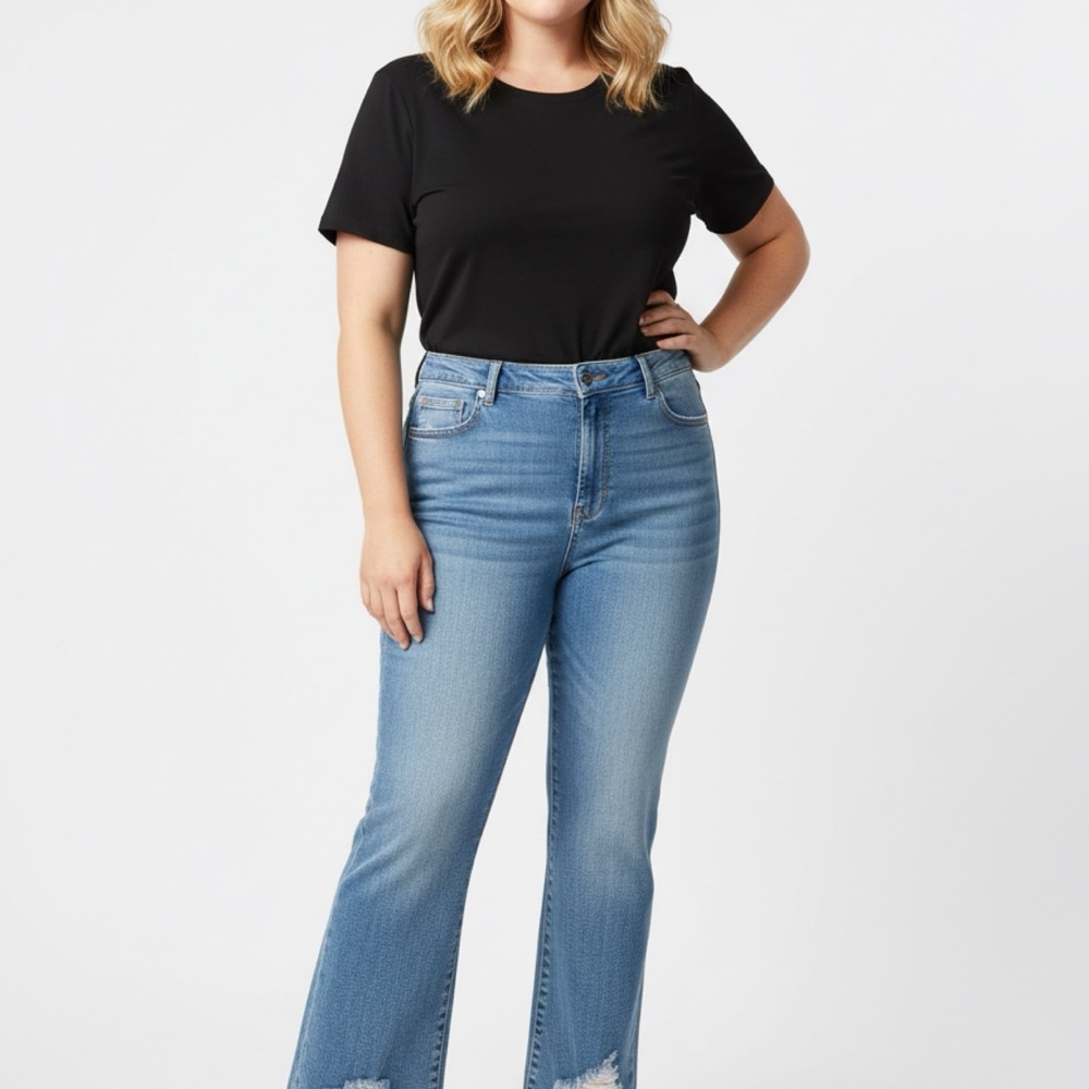 7 For All Mankind Light Blue Flare Jeans